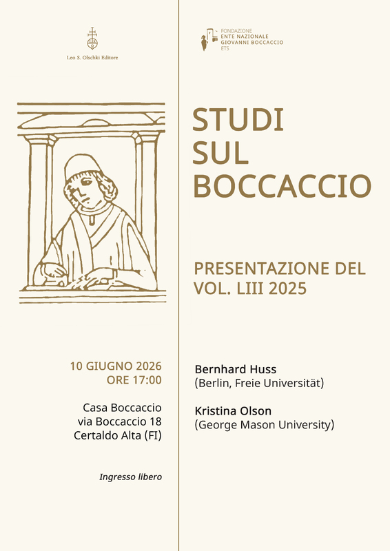 Presentazione Studi sul Boccaccio