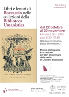 Libri e lettori di Boccaccio nelle collezioni della Biblioteca Umanistica